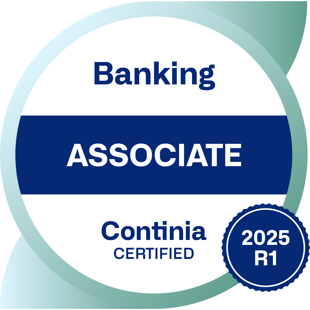 Continia Certified – Banking – Associate – 2025 R1