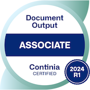 Continia Certified – Document Output – Associate – 2024 R1